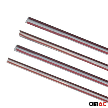 Fensterleisten Zierleisten für Toyota Corolla 2007-13 Stufenheck Edelstahl 4tlg