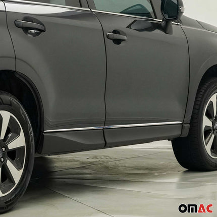 Seitentürleiste Türschutzleiste für Subaru Forester IV 2013-2018 Chrom Edelstahl