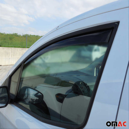 Windabweiser Regenabweiser für Ford Transit Courier 2014-2023 Dunkel Acryl 2tlg