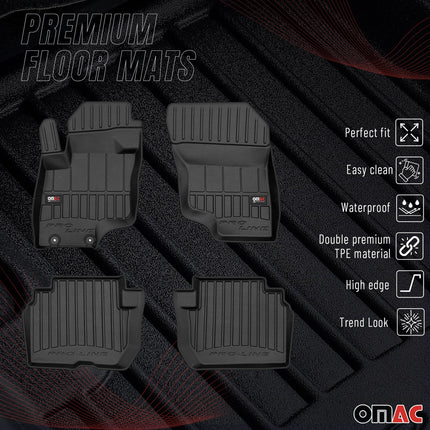OMAC Gummi Fußmatten für Mitsubishi Eclipse Cross PHEV 2018-2026 Premium TPE 4x