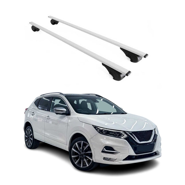 Dachträger Grundtäger für Nissan Qashqai J11 2014-2021 75kg Metall Silber 2 tlg