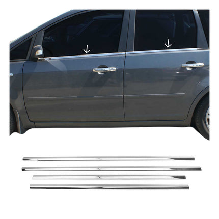 Fensterleisten Zierleisten für Ford Focus C-Max 2003-2010 Edelstahl Chrom 4tlg