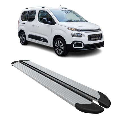 Seitenschweller Trittbretter Schweller für Citroen Berlingo L1 2018-26 Kombi Alu