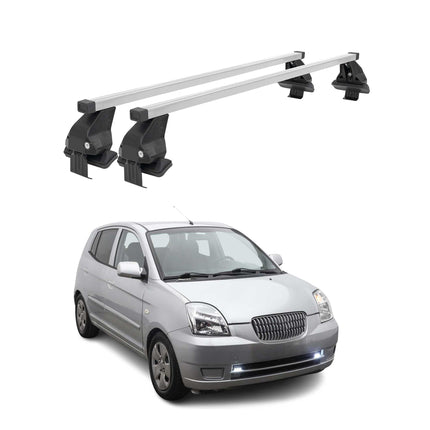 Menabo Dachträger Grundtäger für Kia Picanto 2004-2011 50kg Stahl Silber 2 tlg