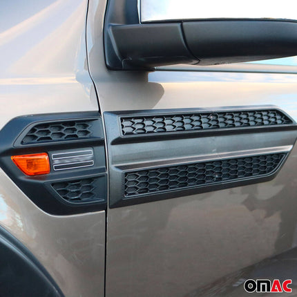 Seitentürleiste Türschutzleiste für Ford Ranger T6 XLT FL 2015-2022 ABS Schwarz