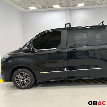 Fensterleisten Zierleisten für Ford Transit Tourneo Custom 2023-26 Edelstahl 2x