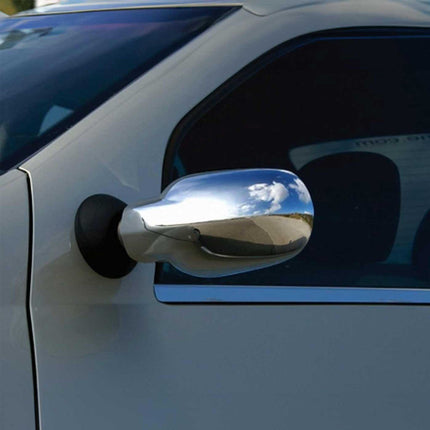 Spiegelkappen Spiegelabdeckung für Dacia Logan 2008-2013 Edelstahl Chrom 2tlg