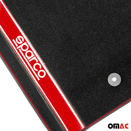 SPARCO Fußmatten Automatten Universal Schwarz Rot Autoteppich Alwettermatten 4x