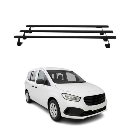 Dachträger Grundtäger für Mercedes Citan W420 2021-2026 75kg Stahl Schwarz 3 tlg