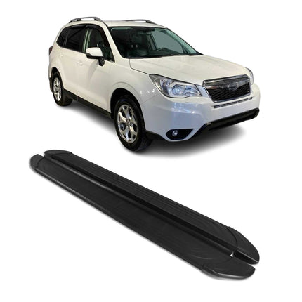 Trittbretter Seitenschweller für Subaru Forester IV 2013-18 Aluminium Schwarz 2x