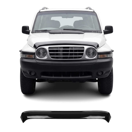 Motorhaube Deflektor Insektenschutz für Ssangyong Korando 1996-2006 Dunkel