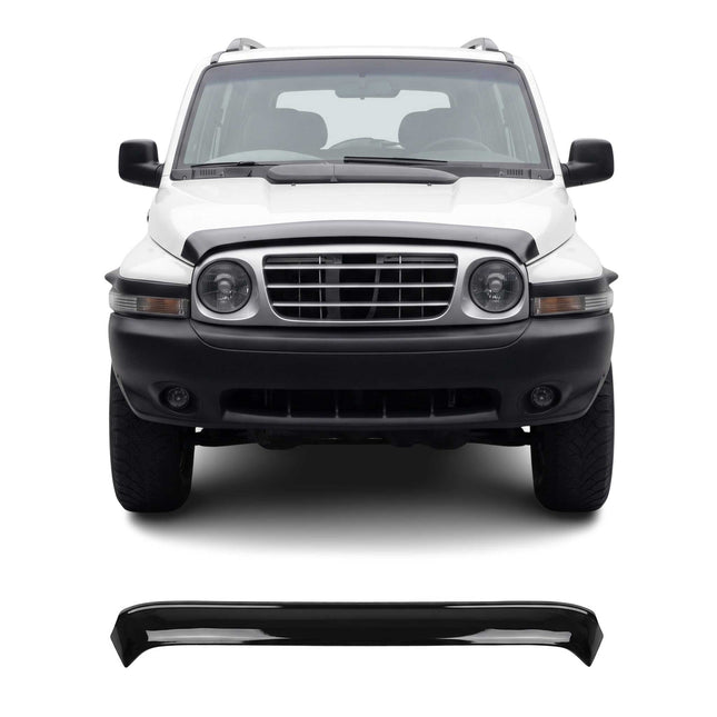 Motorhaube Deflektor Insektenschutz für Ssangyong Korando 1996-2006 Dunkel