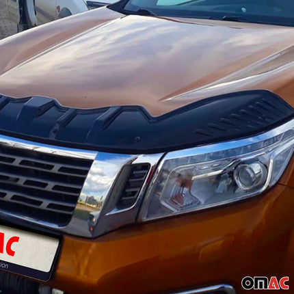 Motorhaube Deflektor Insekten Steinschlagschutz für Nissan Navara 2015-2020 3tlg