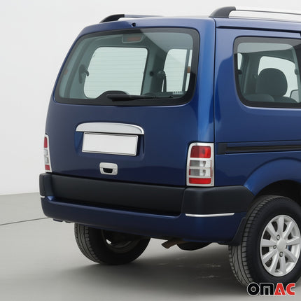 Rücklicht Leisten Heckleuchte für Citroen Berlingo 1996-2008 Edelstahl Chrom 2x