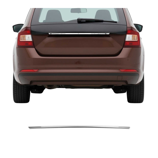 Kofferraumleiste Heckleiste für Skoda Rapid Spaceback 2013-2019 Edelstahl Chrom