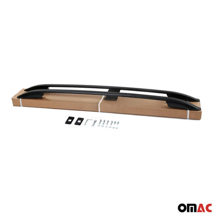Dachreling Dachträger für Peugeot 3008 2016-2019 Schwarz Aluminium 2 tlg