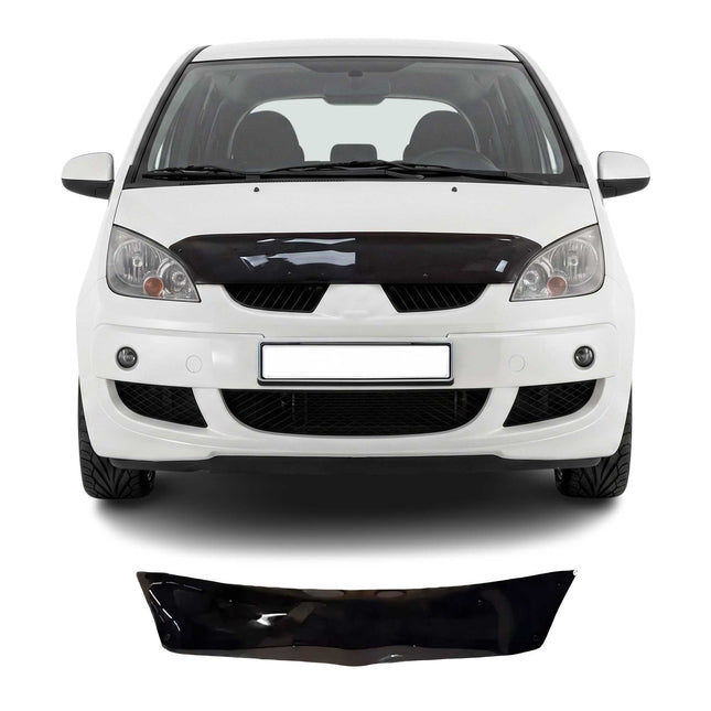 Motorhaube Deflektor Insektenschutz für Mitsubishi Colt 2009-2012 Dunkel