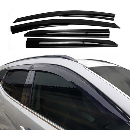 4x Windabweiser Regenabweiser für Hyundai Bayon 2021-2026 Acryl Dunkel
