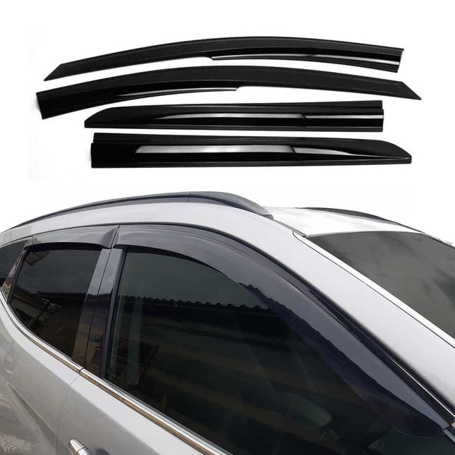 4x Windabweiser Regenabweiser für Hyundai Bayon 2021-2026 Acryl Dunkel