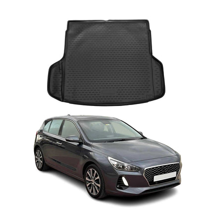 Kofferraummatte Kofferraumwanne für Hyundai i30 Kombi 2017-2026 Gummi TPE