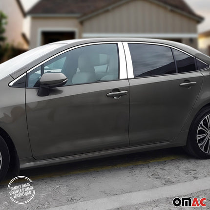 B-Säule Türsäulen Verkleidung für Dodge Neon 2016-2021 Edelstahl Chrom 4tlg