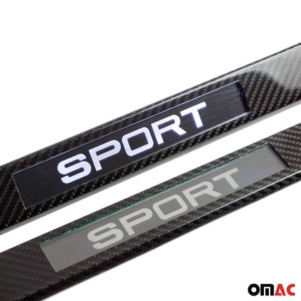 Einstiegsleisten Türschweller Sport für Opel Crossland X 2017-24 Echt Carbon 2x