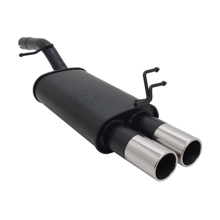 Novus Sportauspuff für Ford Fiesta MK6 JH / JD 2x76mm Endschalldämpfer mit ABE