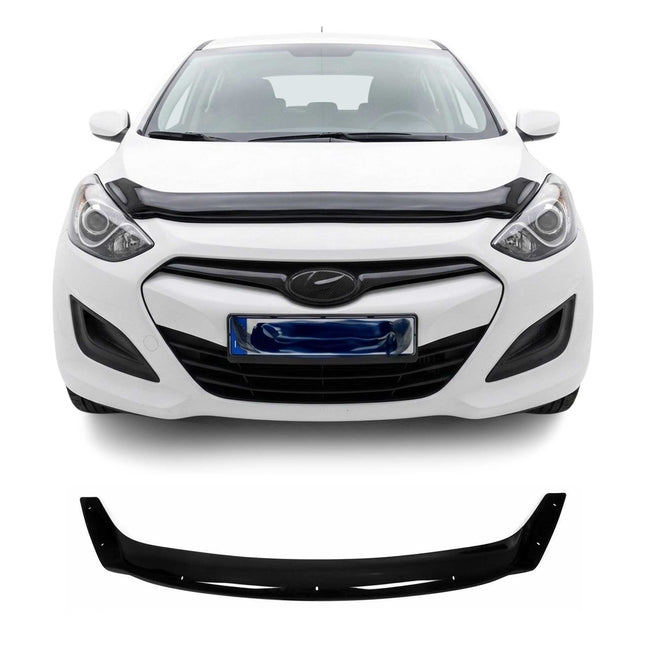 Motorhaube Deflektor Insekten Steinschlagschutz für Hyundai i30 2012-2017 Dunkel