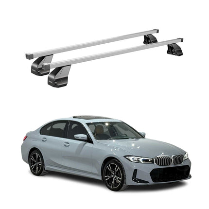 Menabo Dachträger für BMW 3er G20 2019-2026 / G80 Limo 2021-2026 75kg Silber 2x