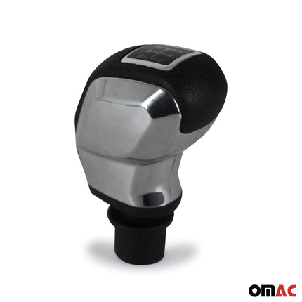 Schaltknauf Schaltknopf für Peugeot 301 2012-2026 5 Gang Kunstleder Chrome 1x