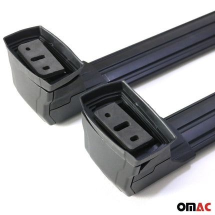 Dachträger Grundtäger für Fiat Scudo 2007-2016 75kg Aluminium Schwarz 2 tlg