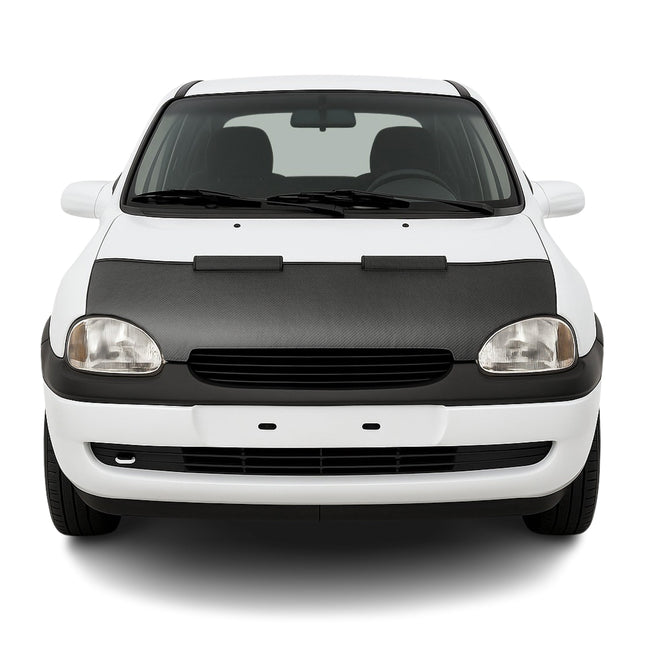 Haubenbra Steinschlagschutz Bonnet Bra für Opel Corsa B 1993-2000 Carbon Halb