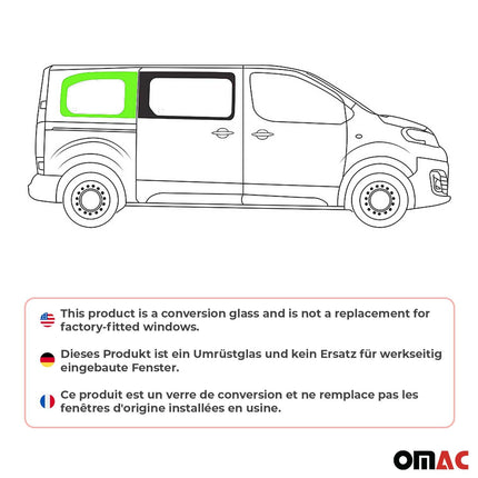 Seitenfenster Seitenscheibe für Opel Vivaro C 2019-2026 Auto Schwarz Rechts L2