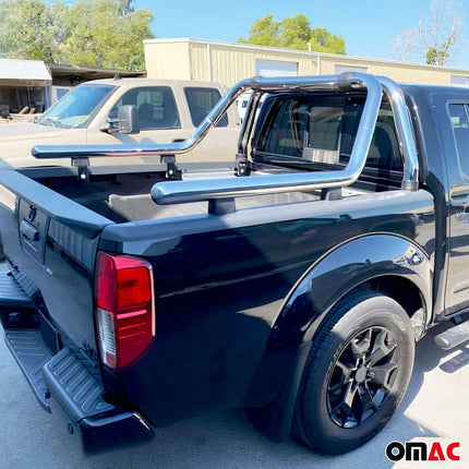 Überrollbügel Rollbar für Toyota Hilux 2015-2026 Gefärbten Stahl Ø76 Silber