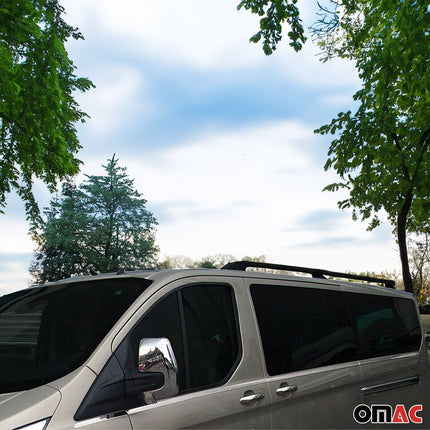 Alu Dachreling Querträger für VW Amarok DoubleCab 2010-2022 ABE Schwarz 2tlg