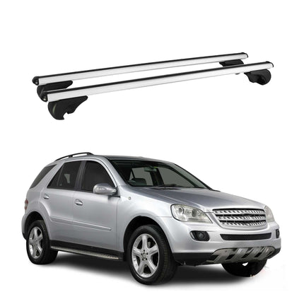 Dachträger Grundtäger für Mercedes ML Klasse GLE W166 2011-2015 75kg Grau Alu 2x