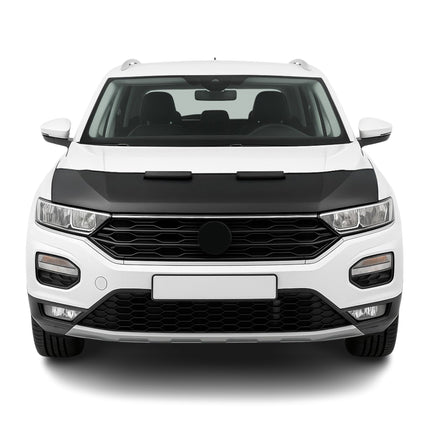 Haubenbra Steinschlagschutz Bonnet Bra für VW T-Roc 2017-2025 Schwarz Halb
