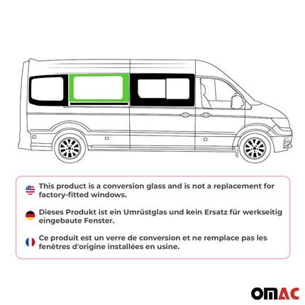 Seitenfenster Sicherheitsglas für MAN TGE 2017-2026 Auto Schiebetür Rechts L3