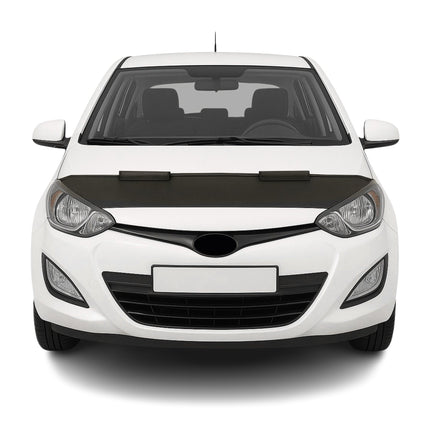Haubenbra Steinschlagschutz Bonnet Bra für Hyundai i20 2012-2014 Schwarz Halb