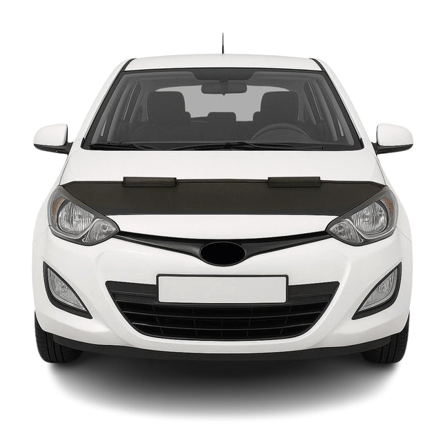Haubenbra Steinschlagschutz Bonnet Bra für Hyundai i20 2012-2014 Schwarz Halb