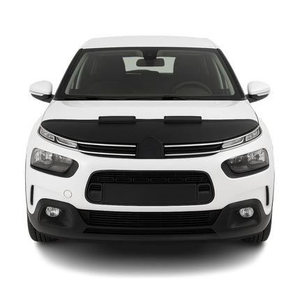 Haubenbra Steinschlagschutz für Citroen C4 Cactus 2014-2018 Schwarz Halb