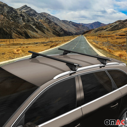 Menabo Grundträger Dachträger für Seat Ibiza ST 2010-2016 ABE Alu Schwarz 2x