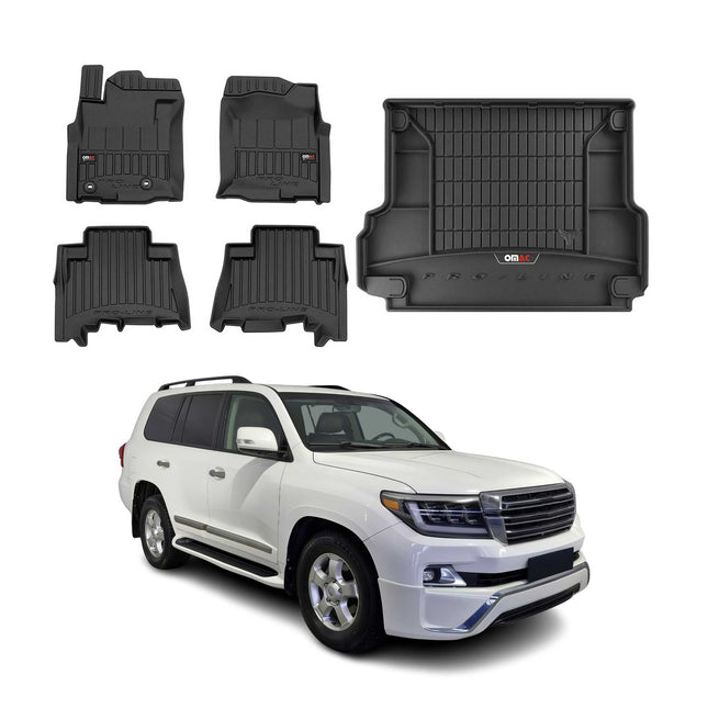 OMAC Fußmatten & Kofferraumwannen für Toyota Land Cruiser J150 2009-2021 Gummi