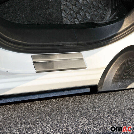 Chrom Satz Ladekantenschutz Einstiegsleisten für Nissan Qashqai +2 2008-14 5tlg