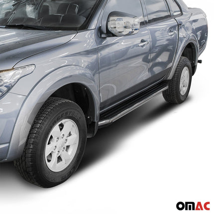 Trittbretter Seitenschweller für Mitsubishi L200 2015-2026 ABE Alu