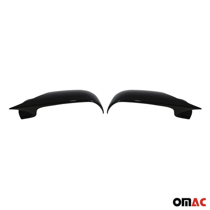 Spiegelkappen Spiegelabdeckung für Renault Megane 2004-2010 ABS Schwarz Glanz