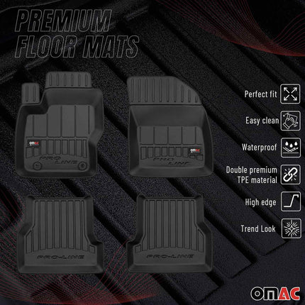 OMAC Gummi Fußmatten für Ford Focus mk2 2004-2011 Premium TPE Automatten 4tlg