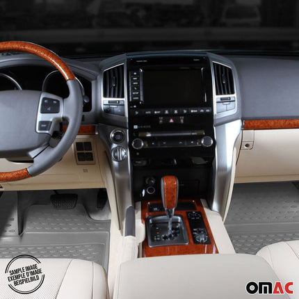 OMAC Gummimatten Fußmatten für VW CC 2008-2017 TPE Automatten Gummi TPE Grau 4x