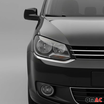 Scheinwerfer Leisten Böser Blick für VW Caddy 2010-2015 Edelstahl Chrom 2tlg