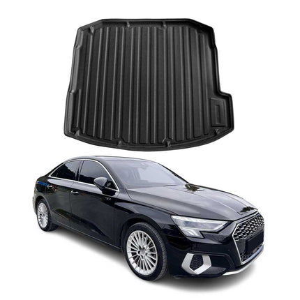 Kofferraumwanne Laderaumwanne für Audi A3 8Y 2020-2026 Stufenheck Gummi TPE